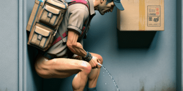 Kurye-Teslimat-Sonrasi-Binanin-Duvarina-Idrarini-Yapti-dalle3